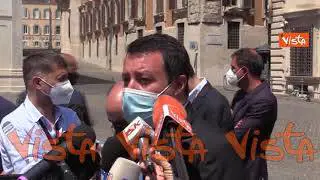 Mascherine, Salvini: “Chiesto a Draghi di eliminare obbligo bavaglio all’aperto”