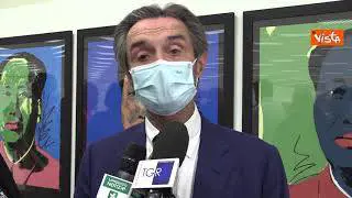 Fontana inaugura mostra Andy Warhol all'hub vaccinale di Vimercate: "Bellissima idea"