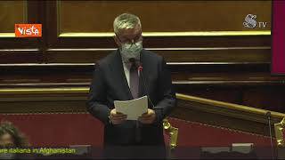 Guerini: "Un pensiero commosso ai 723 feriti e 53 morti in Afghanistan". Standing ovation in Aula