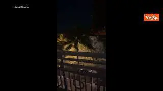 Crolla palazzo di 12 piani a Miami, il cumulo di detriti visto dall'hotel vicino