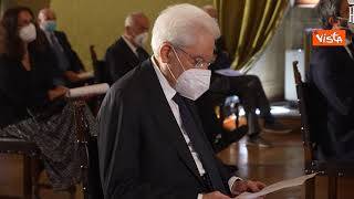 Mattarella e Draghi alla chiusura dell'anno accademico dell'Accademia dei Lincei