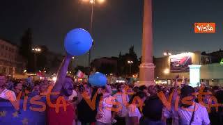 Belgio-Italia, il boato di Piazza del Popolo a Roma al goal dello 0-1