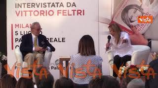 L’annuncio di Meloni: “Vittorio Feltri entra in FdI e guiderà nostra lista alle elezioni a Milano”
