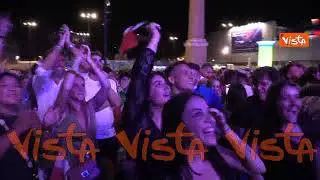 Italia-Spagna, Piazza del Popolo a Roma esplode di gioia al goal dell’1-0