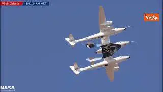Decollata la navicella Virgin Galactic, Richard Branson apre l'era del turismo spaziale