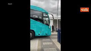 Euro2020, la partenza della nazionale verso lo stadio di Wembley per la finale