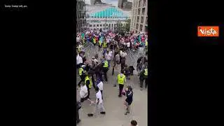 Euro2020, Hooligans scatenano il caos prima della finale a Wembley