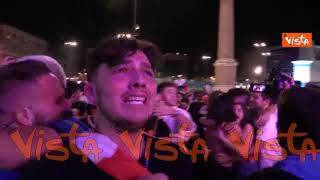 L’Italia è campione d’Europa. Il boato di Piazza del Popolo a Roma a fine partita