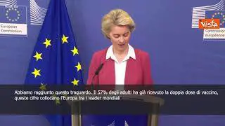 Von der Leyen: "Prima dose di vaccino al 70% della popolazione adulta Ue" - SOTTOTITOLI