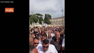 No Green pass, la polizia blocca corteo verso Montecitorio. I manifestanti: "Vergogna"