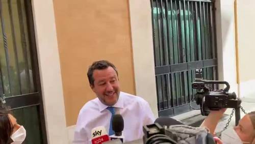 Matteo Salvini incontra Mario Draghi