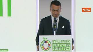 Di Maio: "Italia pronta a essere protagonista in sfida mondiale su accesso al cibo"