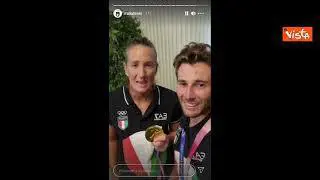 Banti e Tita mostrano le medaglie d'oro: "Grazie a tutti voi che ci avete tifato"