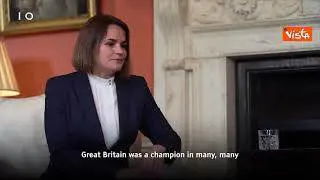Johnson riceve la leader dell'opposizione bielorussa Tsihanouskaya