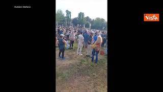 No Green pass, la manifestazione di protesta a Lucca