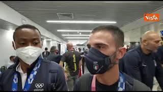 Patta rientra in Italia dopo le Olimpiadi: "Dedico vittoria al popolo sardo"