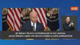 Biden: "Non rimpiango la decisione di ritirare truppe Afghanistan"