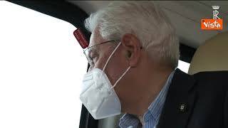Mattarella ha sorvolato in elicottero le zone dell'Oristanese colpite dagli incendi