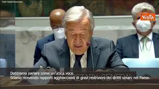 SOTTOTITOLI - Afghanistan, Guterres (Onu): "Rapporti agghiaccianti su violazioni diritti umani"