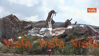 Commemorazione vittime Amatrice, le immagini della città distrutta dal terremoto del 2016