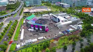 Paralimpiadi, ecco il timelapse della conversione dell'Aomi Urban Sports di Tokyo