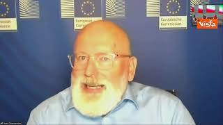 Timmermans: "Sono ammiratore di Draghi, è molto competente"