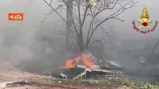 Incendio grattacielo a Milano, le immagini dei Vigili del fuoco