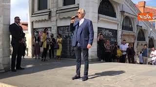 Restauro Ponte di Rialto, Andrea Bocelli canta l'Inno di Mameli a Venezia per l'inaugurazione