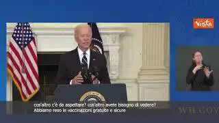 SOTTOTITOLI Biden ai non vaccinati: "La nostra pazienza si sta esaurendo"