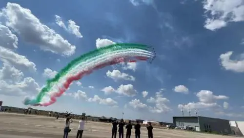 Frecce Tricolori nei cieli di Galatina