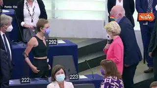 Bebe Vio al Parlamento europeo, le immagini