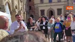Salvini: "Sinistra pensa di far vendemmia di voti a Siena per farsi gli affari suoi a Roma"