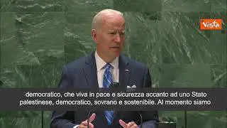 Biden: "Soluzione con due Stati è la migliore per pace in Medio-Oriente"
