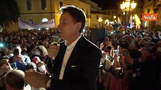 Conte a Lamezia Terme: "In Calabria tanto entusiasmo, c'è voglia di cambiamento"