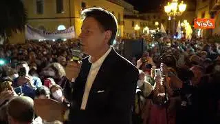 Conte a Lamezia Terme: "In Calabria tanto entusiasmo, c'è voglia di cambiamento"
