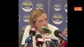 Meloni a Letta: "FdI appoggia Draghi al Colle se poi subito al voto"