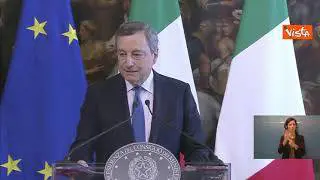 Draghi:" Merkel ci mancherà, ma la rivedremo in Italia, magari in situazione di maggior relax"