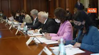 Pnrr, prima riunione della Cabina di Regia con il Presidente Draghi. Ecco le immagini