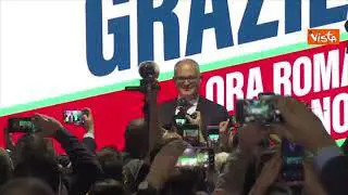 "O Roberto sindaco di Roma" il coro dei sostenitori di Gualtieri dopo la vittoria