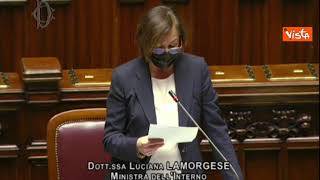 Lamorgese: "Deficit sicurezza non deve più ripetersi, ci attende periodo impegnativo con G20"