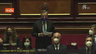 Draghi: "Grazie a tutti i cittadini che hanno scelto di vaccinarsi, in particolare i giovani"