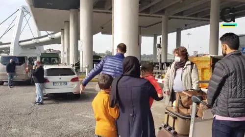 L'arrivo di Zahra a Malpensa