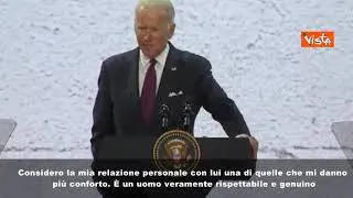 SOTTOTITOLI Biden: "Il Papa? Persona veramente genuina e rispettabile"