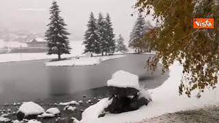 La prima neve della stagione scende in Trentino Alto Adige