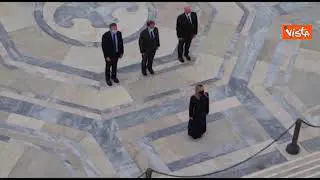 4 novembre, Giorgia Meloni all'Altare della Patria