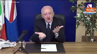 No green pass, De Luca: "Proteste per uso idranti, alla polizia daremo coriandoli e petali di rose"
