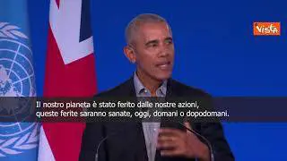 Obama cita Otello di Shakespeare alla Cop26: "Quale ferita è mai guarita se non per gradi?"