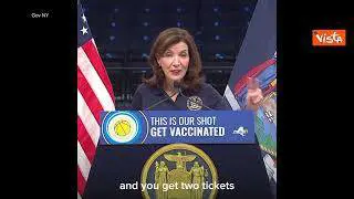 La Governatrice di New York gioca a Basket con i Brooklyn Nets per promuovere la vaccinazione