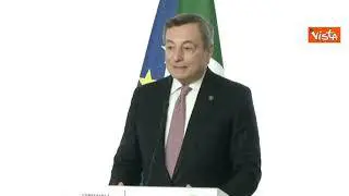 Draghi: "La ricostruzione della sicurezza in Libia è possibile"