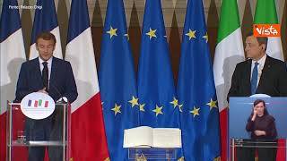Macron: "Trattato Quirinale suggella nuovo capitolo tra Italia e Francia"